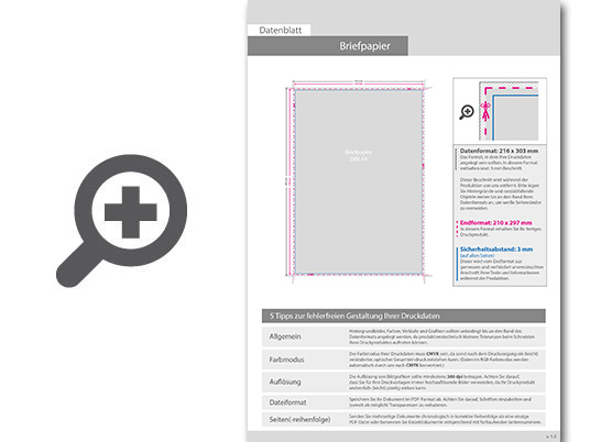 Product Bild briefpapier_din_a4__1_0_farbig__(vorderseite__graustufen___r__ckseite__unbedruckt)__munken_polar